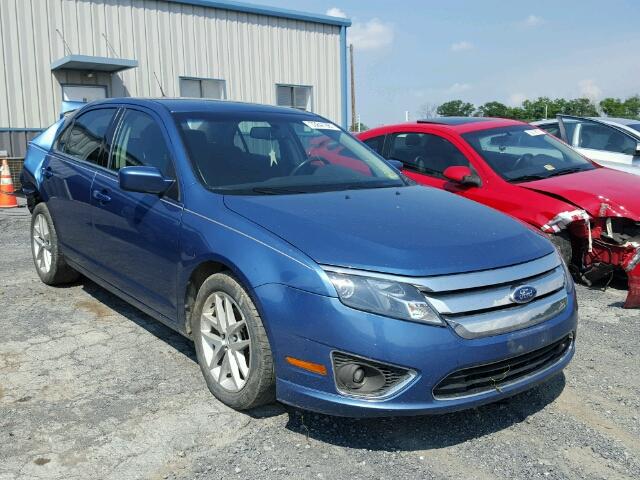 3FAHP0JA4AR332679 - 2010 FORD FUSION SEL BLUE photo 1