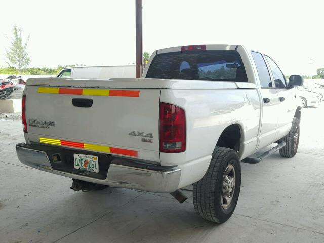 3D7KU28D93G837500 - 2003 DODGE RAM 2500 S WHITE photo 4