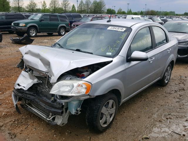 KL1TD5DEXBB205487 - 2011 CHEVROLET AVEO LS SILVER photo 2