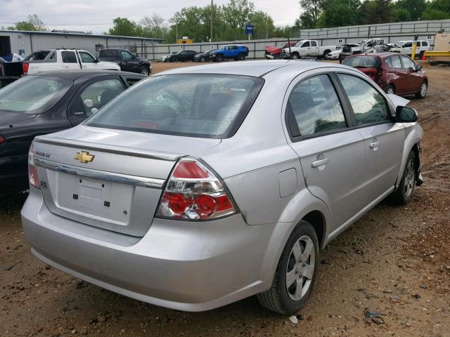 KL1TD5DEXBB205487 - 2011 CHEVROLET AVEO LS SILVER photo 4