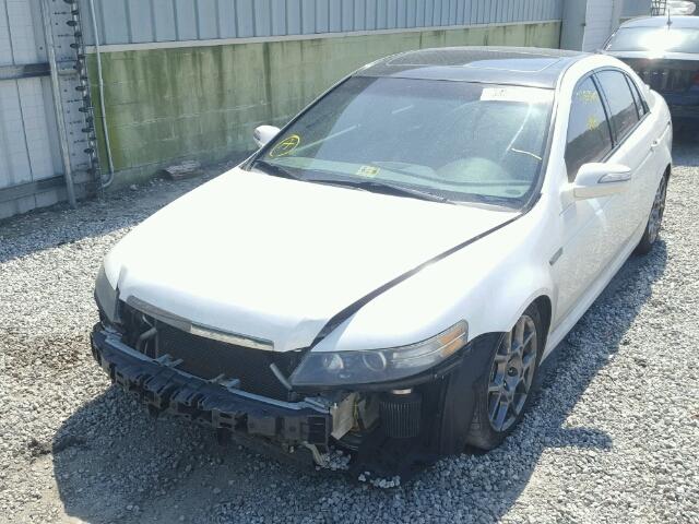 19UUA76507A012195 - 2007 ACURA TL TYPE S WHITE photo 2