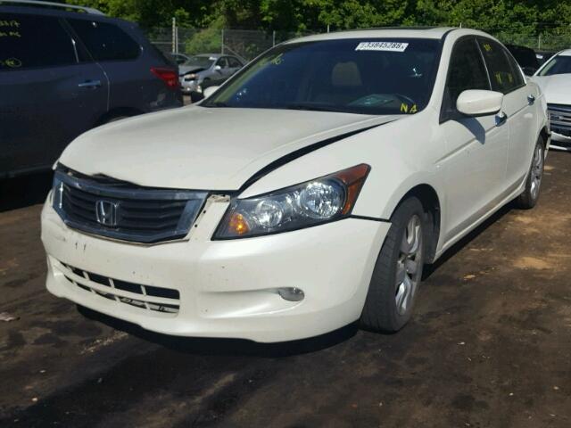 1HGCP36809A017235 - 2009 HONDA ACCORD EXL WHITE photo 2