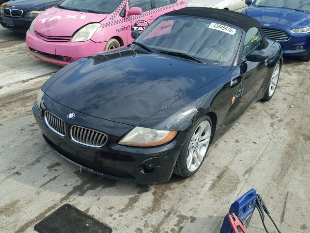4USBT53584LT25417 - 2004 BMW Z4 3.0 BLACK photo 2