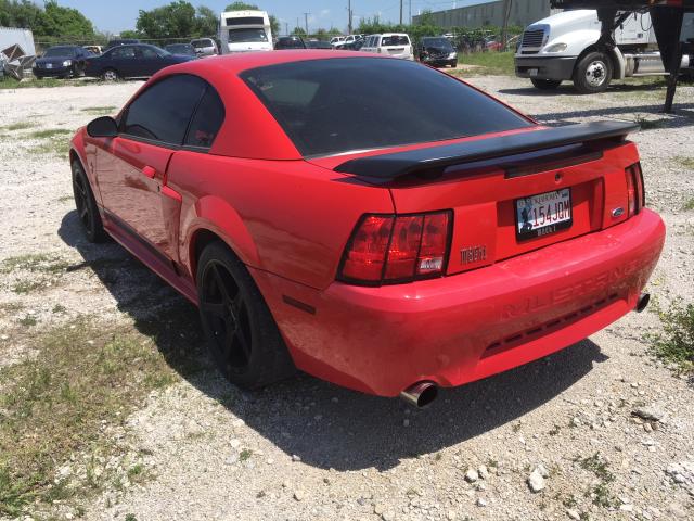 1FAFP42R43F366821 - 2003 FORD MUSTANG MA RED photo 3