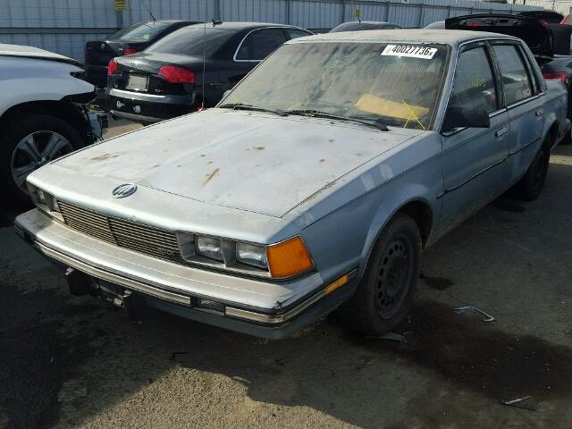 1G4AH51R4H6405709 - 1987 BUICK CENTURY CU BLUE photo 2