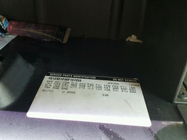 1G1ZS51F06F157253 - 2006 CHEVROLET MALIBU LS 黑色 照片 10