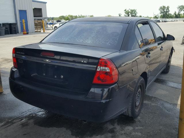 1G1ZS51F06F157253 - 2006 CHEVROLET MALIBU LS 黑色 照片 4