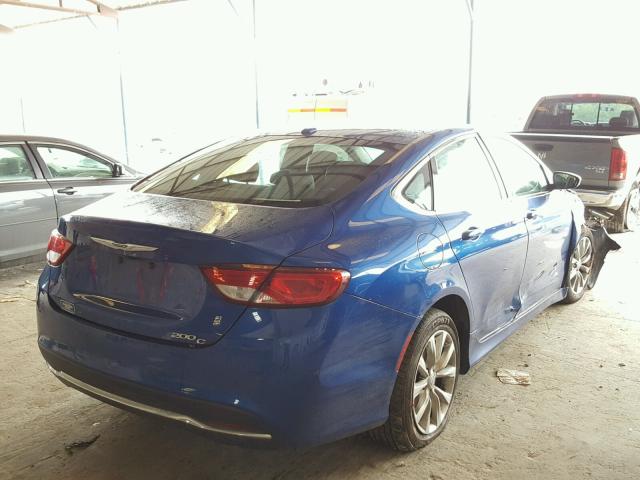 1C3CCCCBXFN525098 - 2015 CHRYSLER 200 C BLUE photo 4