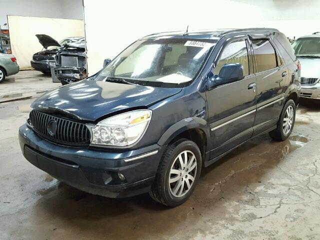 3G5DB03764S577691 - 2004 BUICK RENDEZVOUS BLUE photo 2