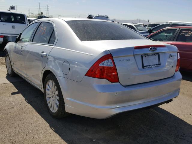 3FADP0L30AR423610 - 2010 FORD FUSION HYB SILVER photo 3