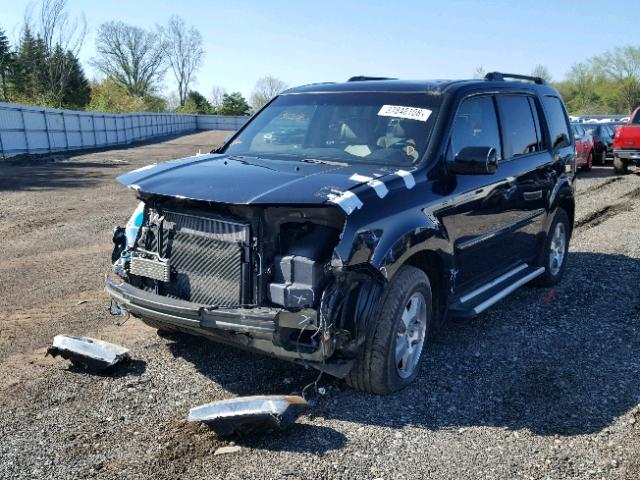 5FNYF4H52BB064621 - 2011 HONDA PILOT EXL BLACK photo 2