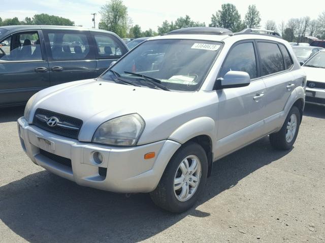 KM8JN72D96U287477 - 2006 HYUNDAI TUCSON GLS SILVER photo 2