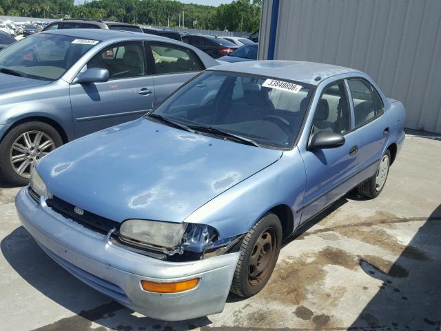 1Y1SK5264SZ004273 - 1995 GEO PRIZM BASE BLUE photo 2