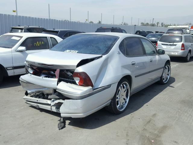 2G1WF52E749111597 - 2004 CHEVROLET IMPALA SILVER photo 4