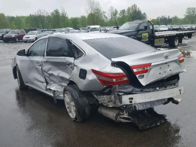 4T1BK1EB7EU107206 - 2014 TOYOTA AVALON BAS SILVER photo 3