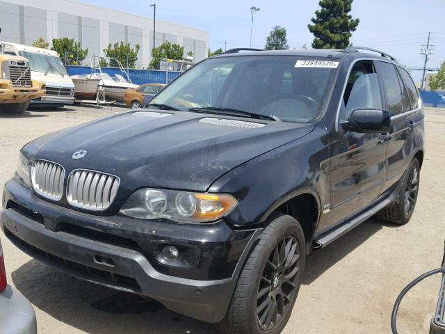 5UXFB53505LV17201 - 2005 BMW X5 4.4I BLACK photo 2