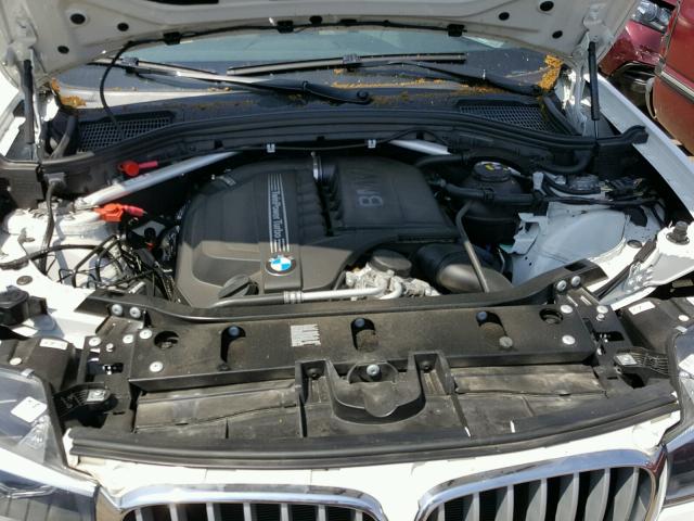 5UXWX7C54H0U41114 - 2017 BMW X3 XDRIVE3 WHITE photo 7