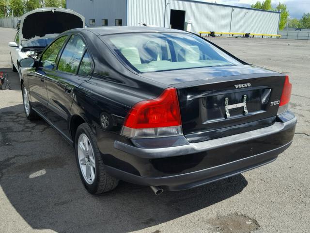 YV1RS61RX22093774 - 2002 VOLVO S60 BLACK photo 3