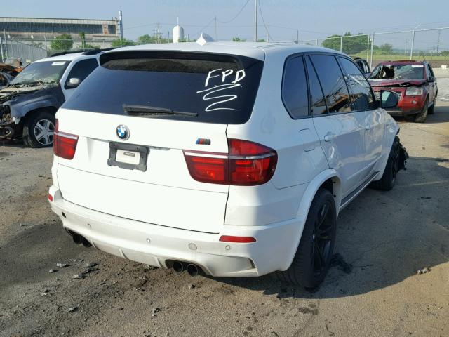5YMGY0C53CLK27854 - 2012 BMW X5 M WHITE photo 4