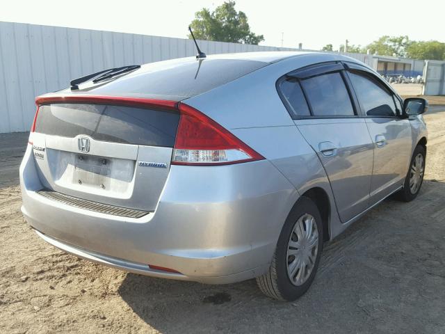 JHMZE2H52BS006439 - 2011 HONDA INSIGHT LX SILVER photo 4