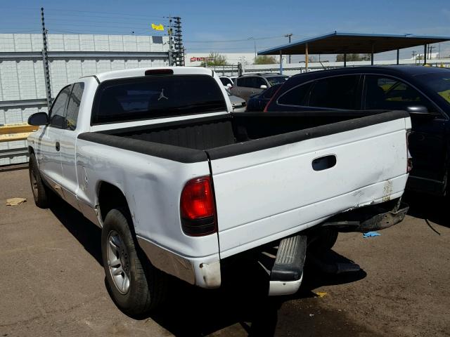 1B7FL22PXXS263747 - 1999 DODGE DAKOTA WHITE photo 3