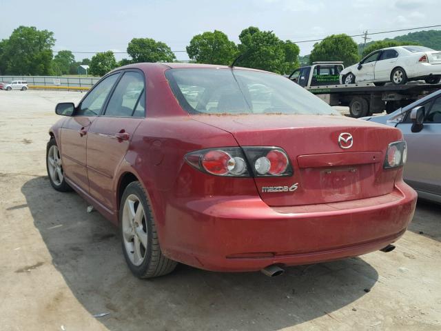 1YVHP80C275M04528 - 2007 MAZDA 6 I MAROON photo 3