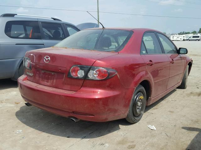 1YVHP80C275M04528 - 2007 MAZDA 6 I MAROON photo 4