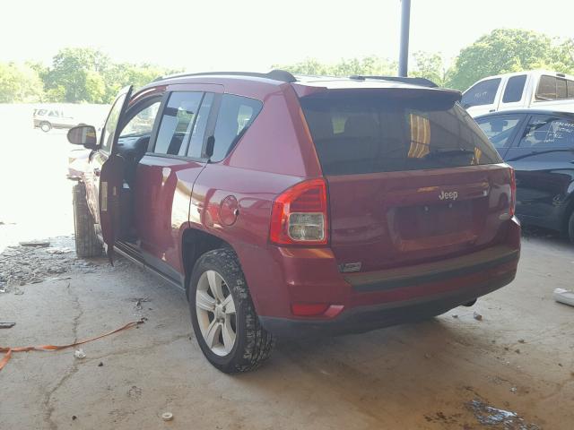 1J4NT1FB9BD224837 - 2011 JEEP COMPASS SP BURGUNDY photo 3