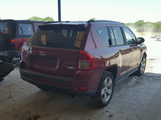 1J4NT1FB9BD224837 - 2011 JEEP COMPASS SP BURGUNDY photo 4