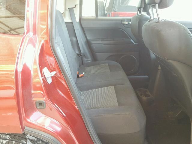 1J4NT1FB9BD224837 - 2011 JEEP COMPASS SP BURGUNDY photo 6