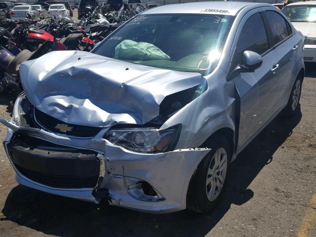 1G1JB5SHXH4133957 - 2017 CHEVROLET SONIC LS ლურჯი ფოტო 2