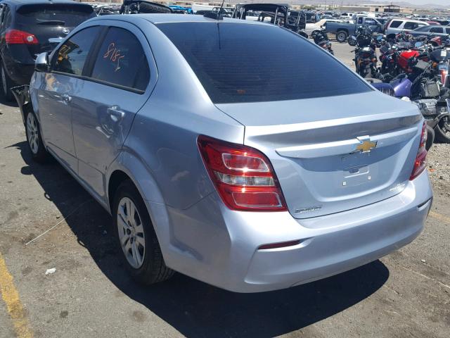 1G1JB5SHXH4133957 - 2017 CHEVROLET SONIC LS ლურჯი ფოტო 3