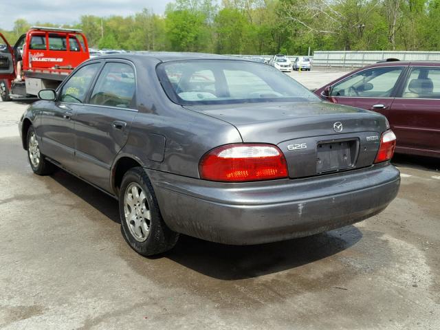 1YVGF22C025272998 - 2002 MAZDA 626 LX GRAY photo 3