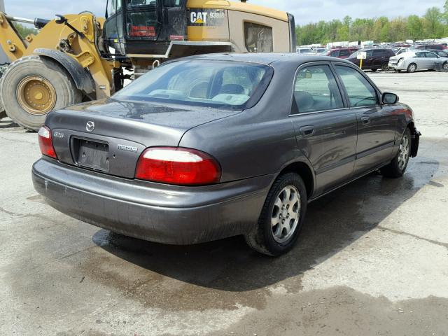 1YVGF22C025272998 - 2002 MAZDA 626 LX GRAY photo 4