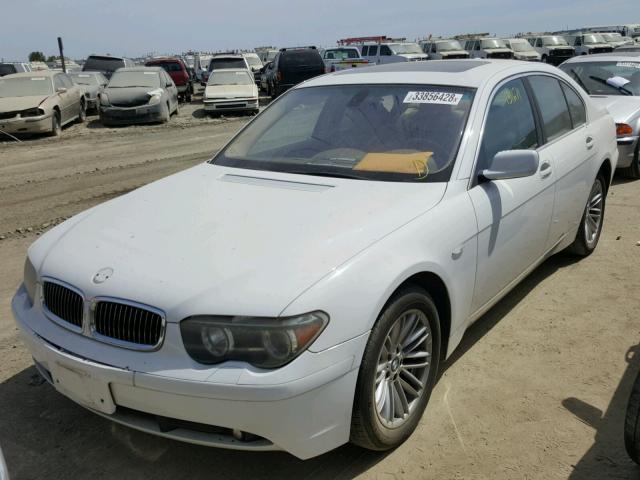 WBAGL63464DP69721 - 2004 BMW 745 I WHITE photo 2