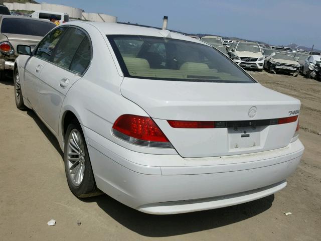 WBAGL63464DP69721 - 2004 BMW 745 I WHITE photo 3