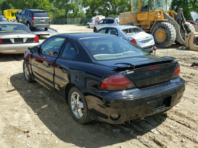 1G2NW12E5YM863467 - 2000 PONTIAC GRAND AM G BLACK photo 3