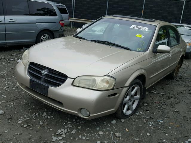 JN1CA31D71T630906 - 2001 NISSAN MAXIMA GXE TAN photo 2