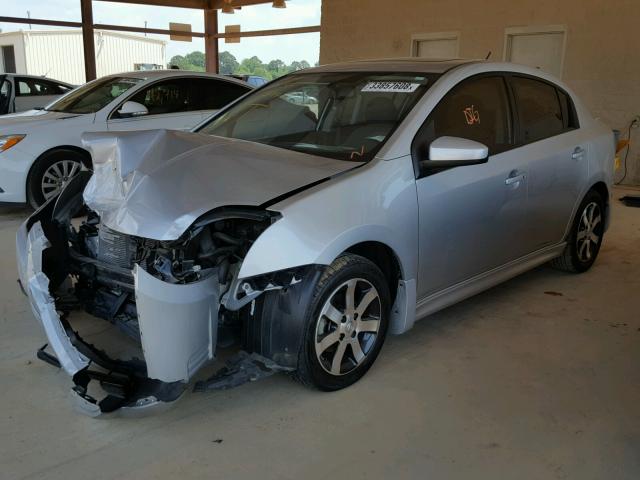 3N1AB6AP0BL709047 - 2011 NISSAN SENTRA 2.0 SILVER photo 2