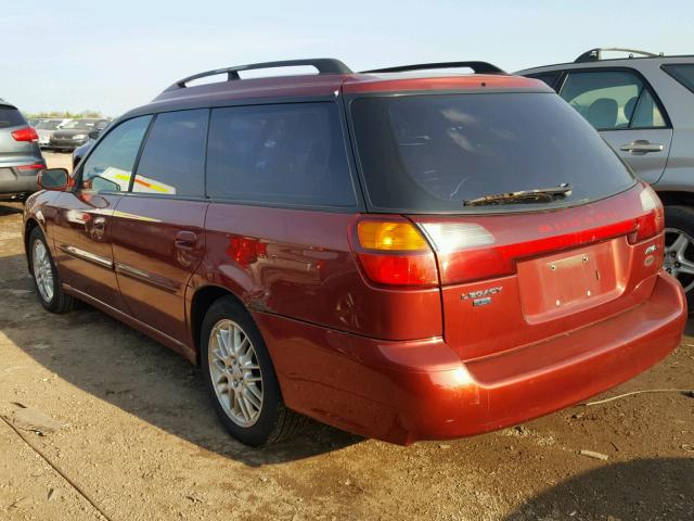 4S3BH635237306916 - 2003 SUBARU LEGACY L MAROON photo 3