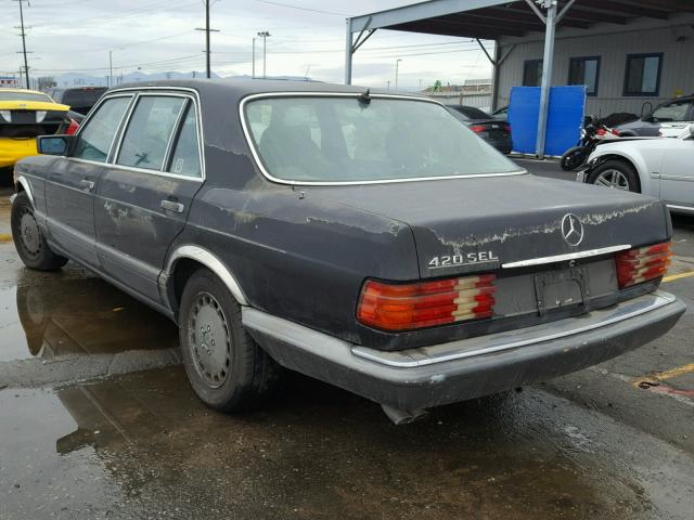 WDBCA35E3MA601823 - 1991 MERCEDES-BENZ 420 SEL CHARCOAL photo 3