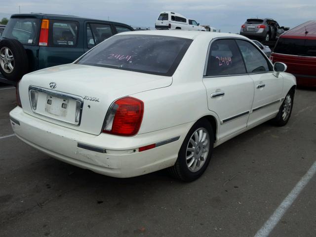 KMHFU45E45A401882 - 2005 HYUNDAI XG 350 WHITE photo 4