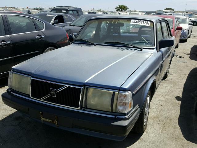 YV1AX8842H1266352 - 1987 VOLVO 244 DL BLUE photo 2