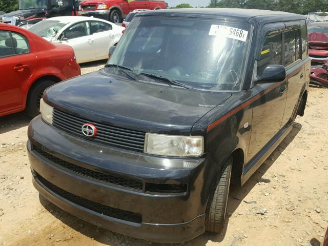 JTLKT324364077453 - 2006 TOYOTA SCION XB BLACK photo 2