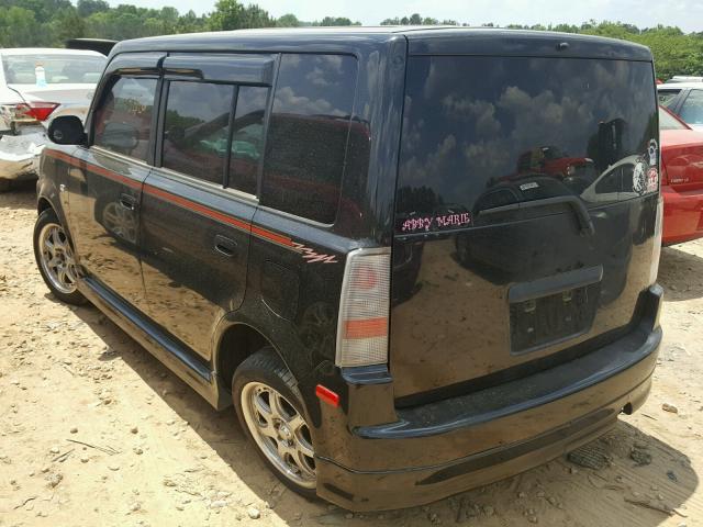 JTLKT324364077453 - 2006 TOYOTA SCION XB BLACK photo 3