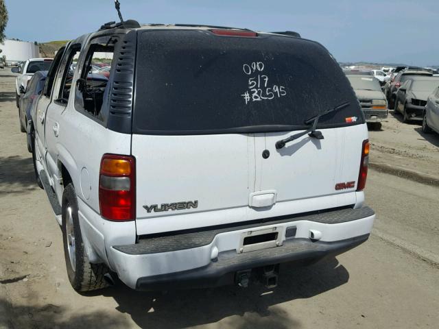 1GKEK63UX2J180509 - 2002 GMC DENALI WHITE photo 3