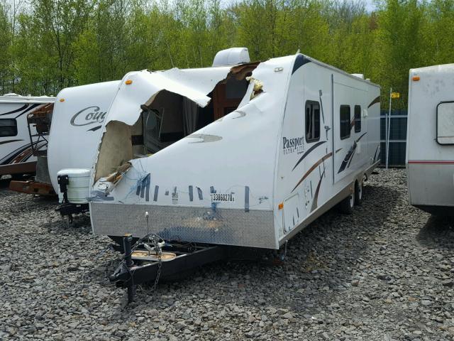 4YDT3002286411993 - 2008 KEYSTONE PASSPORT WHITE photo 2