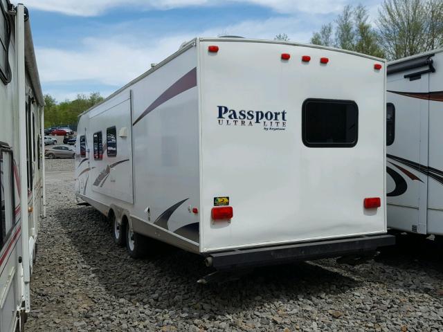4YDT3002286411993 - 2008 KEYSTONE PASSPORT WHITE photo 3