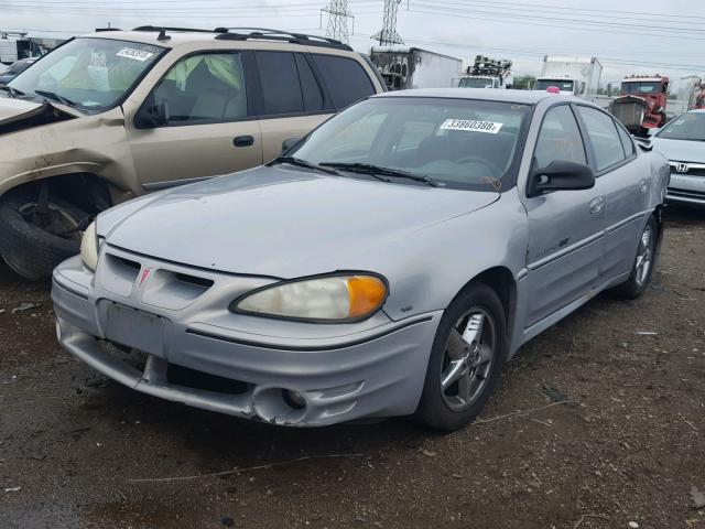 1G2NW52E5YM718873 - 2000 PONTIAC GRAND AM G SILVER photo 2