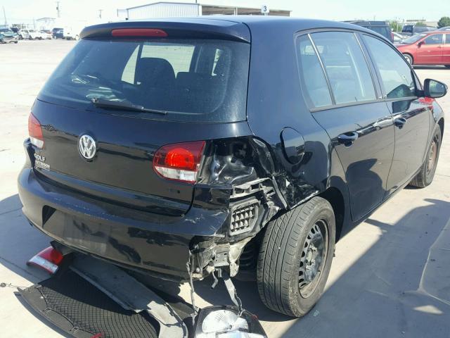 WVWDB7AJ1DW131565 - 2013 VOLKSWAGEN GOLF BLACK photo 4